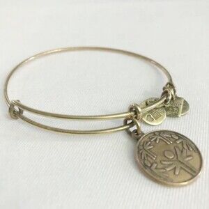 Alex & Ani Inspirational Gold Tone Bracelet